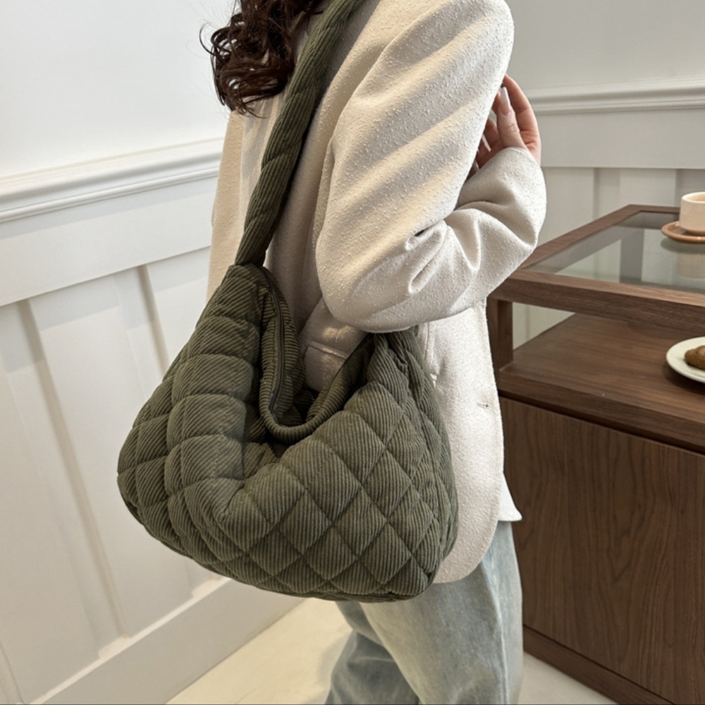 Brand new corduroy  Crossbody tote bag